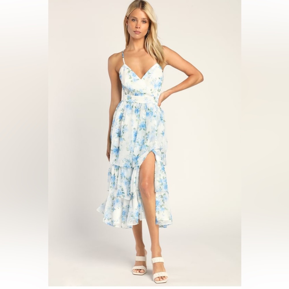 Lulus Floral Midi Dress
